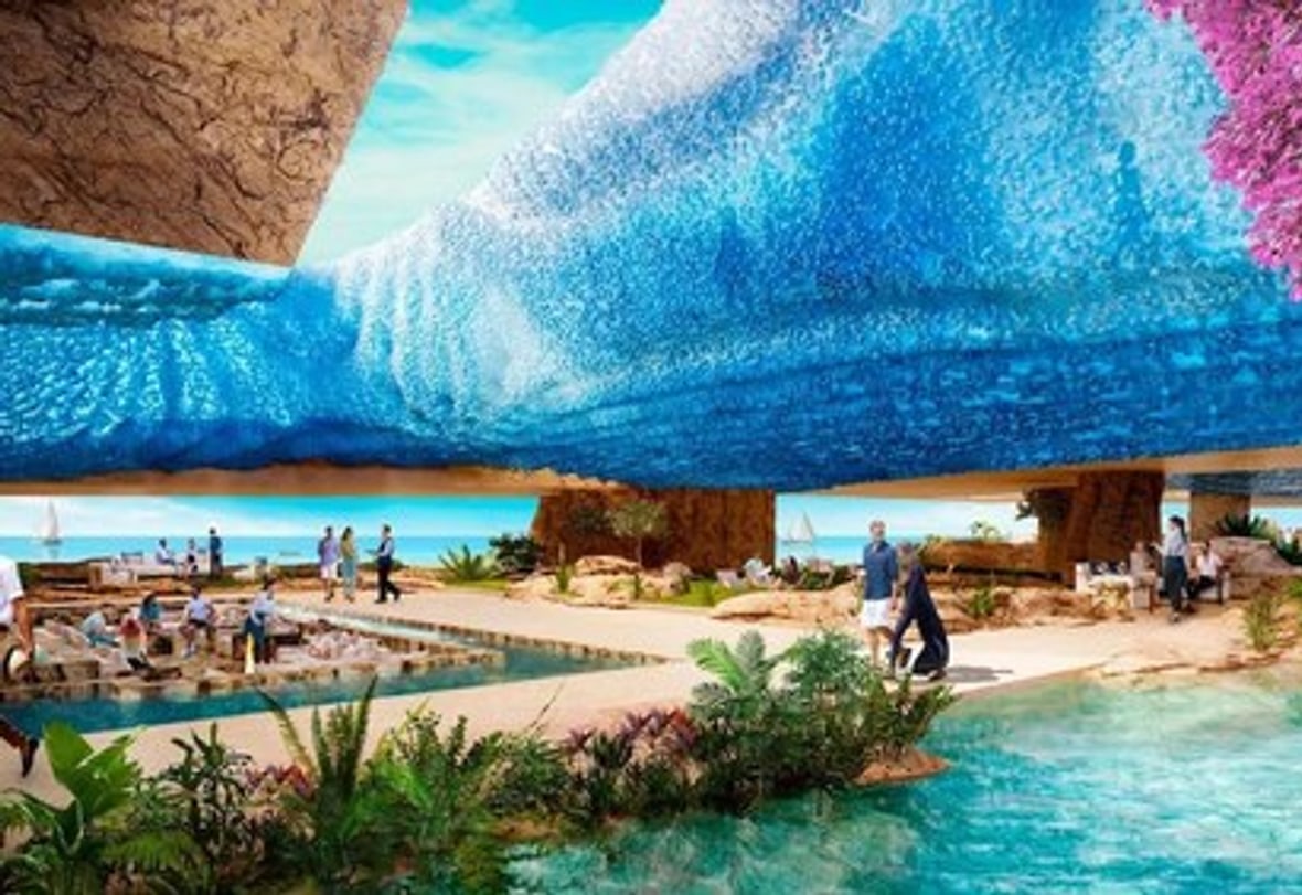 The water sport club at Sindalah Island, NEOM